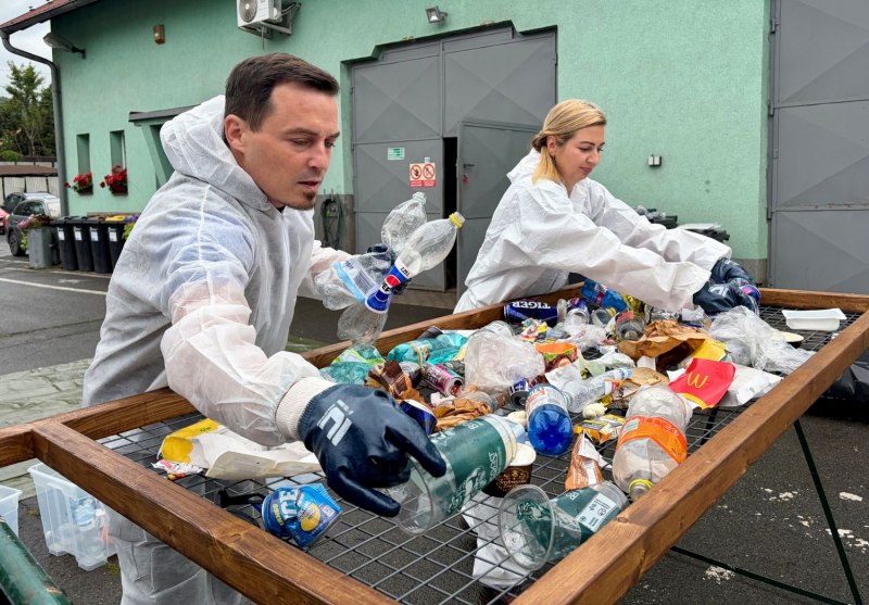 Košovka:  Analýza obsahu malých odpadkových košů